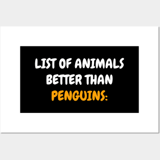 Penguins Posters and Art